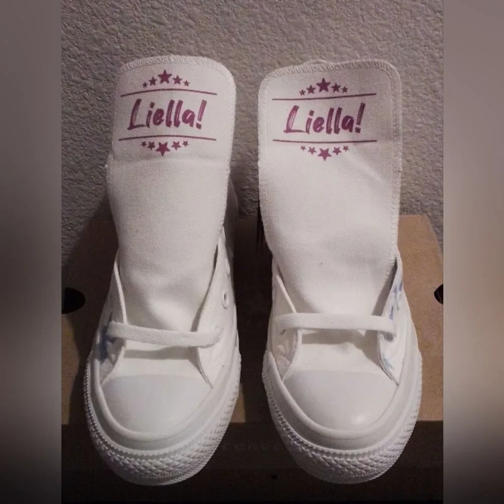 Brand New All Star Colors R HI 1CK314 All White Sneakers Size 5”
